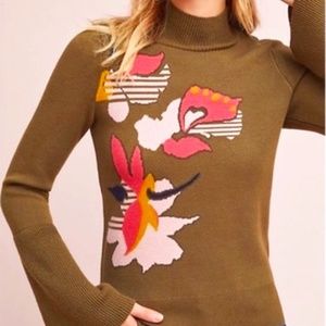 Anthropologie Knitted + Knotted Mock Neck Sweater, XS